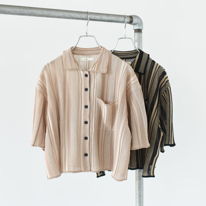 楽天市場】【SALE 30％OFF】anuke（アンヌーク）/Stripe Knit Shirts 