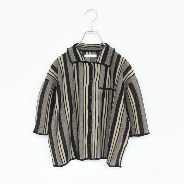 楽天市場】【SALE 30％OFF】anuke（アンヌーク）/Stripe Knit Shirts 
