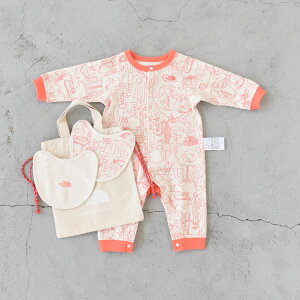THE NORTH FACEiUEm[XEtFCXj/BABY L/S ROMPERS & 2P BIB OX[up[X2Pruixr[j/NTB82402y2025H~z
