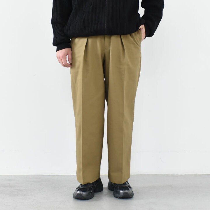 楽天市場】MARKAWARE（マーカウェア）/DOUBLE PLEATED TROUSERS ダブル 