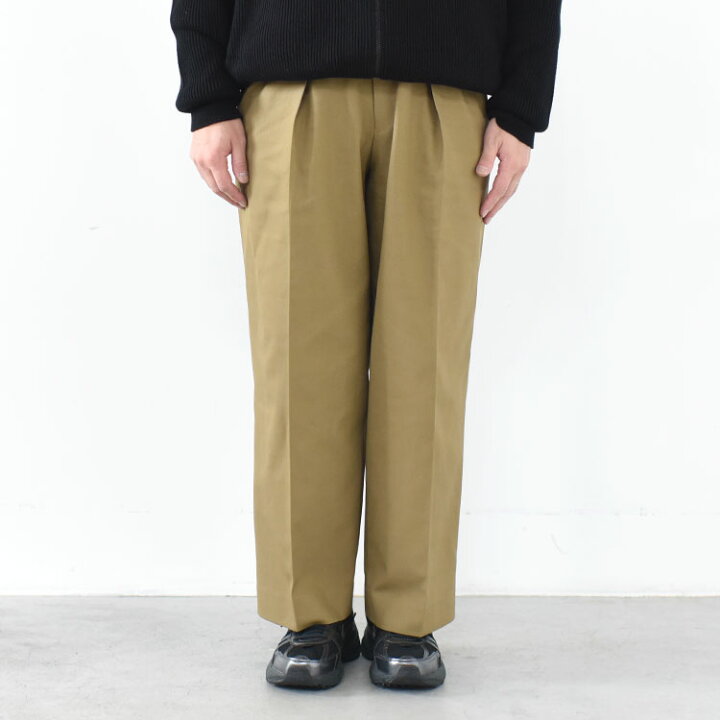 楽天市場】MARKAWARE（マーカウェア）/DOUBLE PLEATED TROUSERS ダブル 