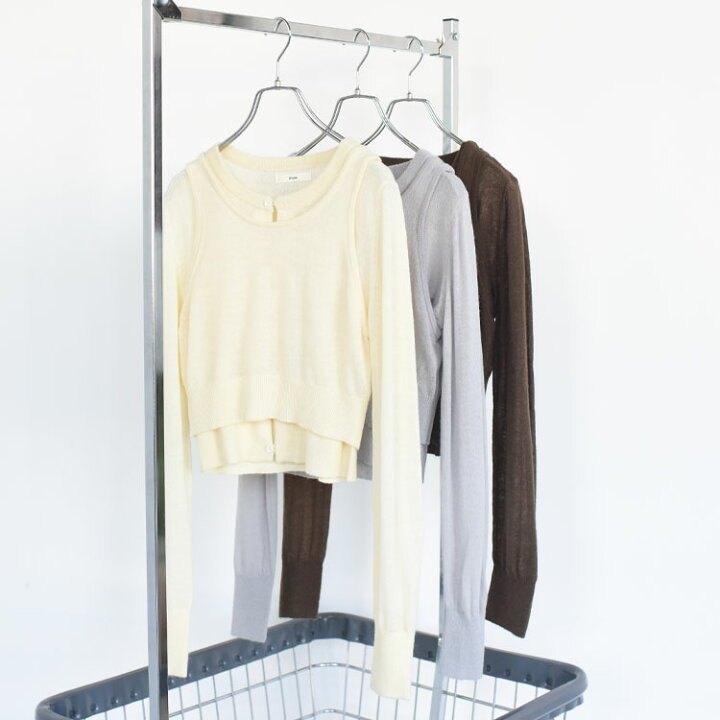 楽天市場】anuke（アンヌーク）/Layered Mohair Knit レイヤードモヘア 