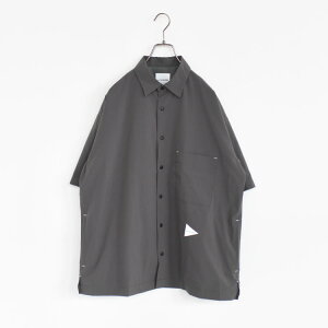 �ySALE 20��OFF�zand wander�i�A���h�����_�[�j/UV CUT STRETCH SS SHIRT UV�J�b�g �X�g���b�` �V���[�g�X���[�u�V���c�y�ԕi�����s�z/574-5183085