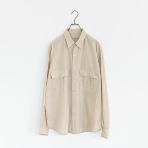 PORTER CLASSIC�i�|�[�^�[�N���V�b�N�j/ROLL UP CHAMBRAY SHIRT ���[���A�b�v�V�����u���[�V���c�y2025�V���i�z/PC-016-3361