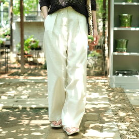 【SALE 40％OFF】anuke（アンヌーク）/Sheer Tuck Pants シアータックパンツ/62510702【返品交換不可】