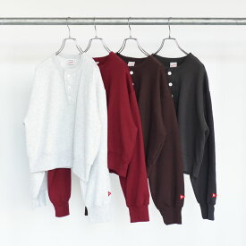 【SALE 20％OFF】Healthknit（ヘルスニット）/クラシックスウェット　ヘンリーネック長袖/54005L【返品交換不可】