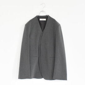 【SALE 30％OFF】anuke（アンヌーク）/Collarless Over Jacket カラーレス オーバージャケット/62520106【返品交換不可】