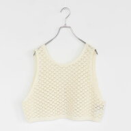 MidiUmi（ミディウミ）/2way short knit vest 2wayショートニットベスト/1-720077【2026春夏】