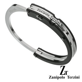 ＼割引クーポン／zanipolo terzini (ザニポロタルツィーニ) ツートーン ハンドカフス ブレスレット 手錠 メンズ アクセサリー[ステンレスブレスレット]