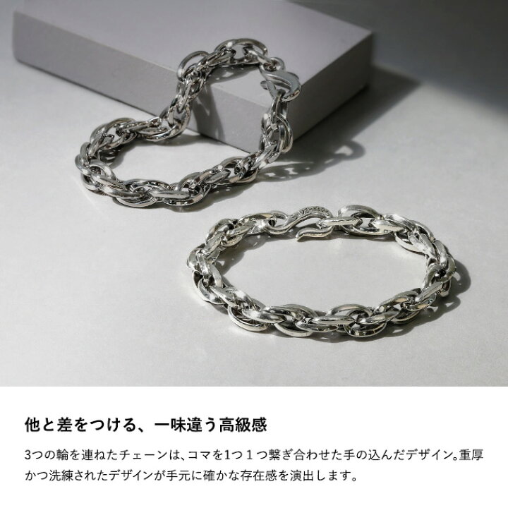 楽天市場】Binich(ビニッチ) スリーフォード ブレスレット メンズ 