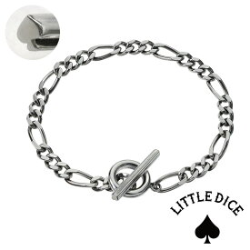 LITTLE DICE(リトルダイス) ブレスレット メンズ ブランド ハイド スペード マンテル ブレスレット シルバー925 アクセサリー トランプ スペード フィガロ チェーン チェーンブレスレット [シルバーブレスレット]