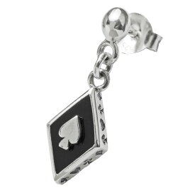 ＼5/20限定P10倍／Binich(ビニッチ) トランプデザインドロップピアス メンズ シルバー925 アクセサリー[シルバーピアス] 片耳用 (1個売り)