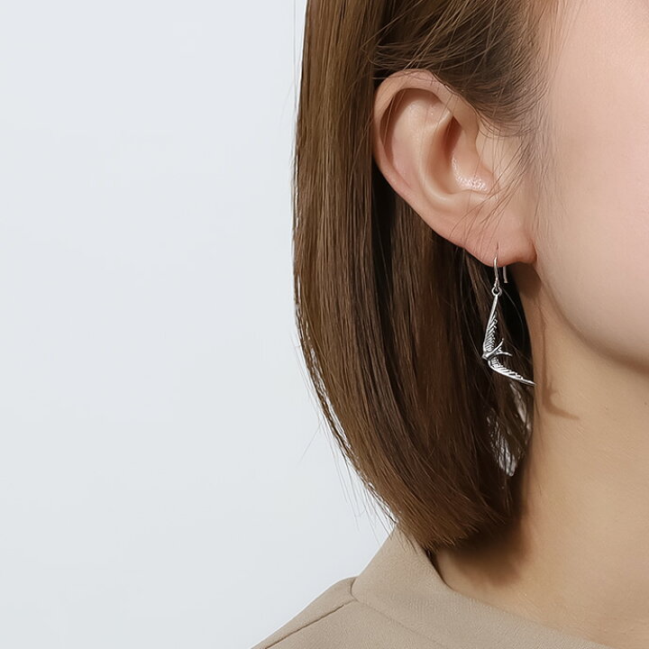 楽天市場】Binich(ビニッチ) ツバメ フック ピアス メンズ シルバー925 