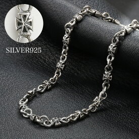 ＼割引クーポン／Binich(ビニッチ) ゴシック クロス チェーン ネックレス メンズ シルバー925 アクセサリー デザインチェーン [シルバーチェーン]