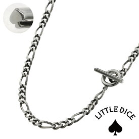 LITTLE DICE(リトルダイス) ネックレス メンズ ブランド ハイド スペード マンテル ネックレス シルバー925 アクセサリー トランプ スペード フィガロ チェーン チェーンネックレス [シルバーチェーン]