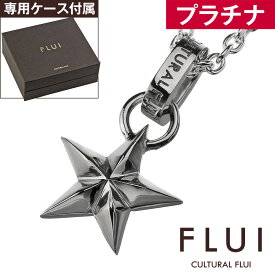 FLUI(フルイ) ネックレス メンズ ブランド プラチナ エッジ スター ペンダント Pt900 シンプル 星 アクセサリー CULTURAL FLUI カルトラルフルイ