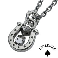 ＼P10倍&10%OFFクーポン／LITTLE DICE ホースシューダイスペンダント メンズ シルバー925 馬蹄 トランプ …