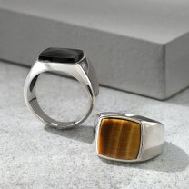 楽天市場】オニキス（サイズ（指輪）15号）（指輪・リング｜メンズ  