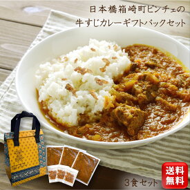 【お中元】グルメ総菜【牛すじカレー】をおしゃれな保冷バッグに詰めてお届けします。湯せんレトルト 内祝い お返し お礼 食品 送料無料