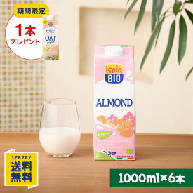 【P10倍★7/19(日)20時〜7/26(日)1:59】【期間限定】オーツミルクオリジナル1000ml×1本プレゼント オーガニック アーモンドミルク 1000ml×6本