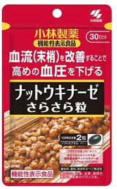 小林製薬 ナットウキナーゼ さらさら粒 60粒入（約30日分）【機能性表示食品】