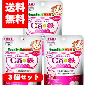 【メール便/送料無料】3個セットビーンスタークマム 毎日Ca(カルシウム)＋鉄