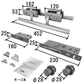 立山アルミ 玄関ドア 補修部品 MIWA PE-SP GAE3 ハンドル 錠ケース シリンダーセット WD9511