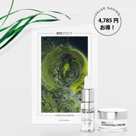【楽天限定価格！】セラム＆クリーム モイスチャーセット ハイドレーションクリーム15ml BIOEFFECT EGF オールインワン ビーアイオーセラム 美容液 スキンケア メンズ エイジングケア しみ ハリ つや 保湿 ギフト