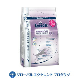 【正規輸入品】犬用 シニアエイジ＆ウェイト 750g×5 ボッシュ ライフプロテクション ドッグフード 優れた消化性・減量サポート・高齢犬用
