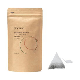 EDOBIO 煎茶と桜 40g（2g×20包） ティーバッグ 茶葉 高級 緑茶 抹茶 ポリフェノールたっぷり アイス ホット 合成着色料 合成香料 合成保存料 無添加