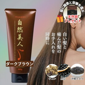 【プレゼント付】自然美人 ダークブラウン（200g）送料無料