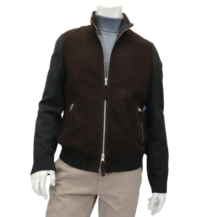 楽天市場】THE JACK Leathers ザ・ジャックレザー レザー切替 ニット  