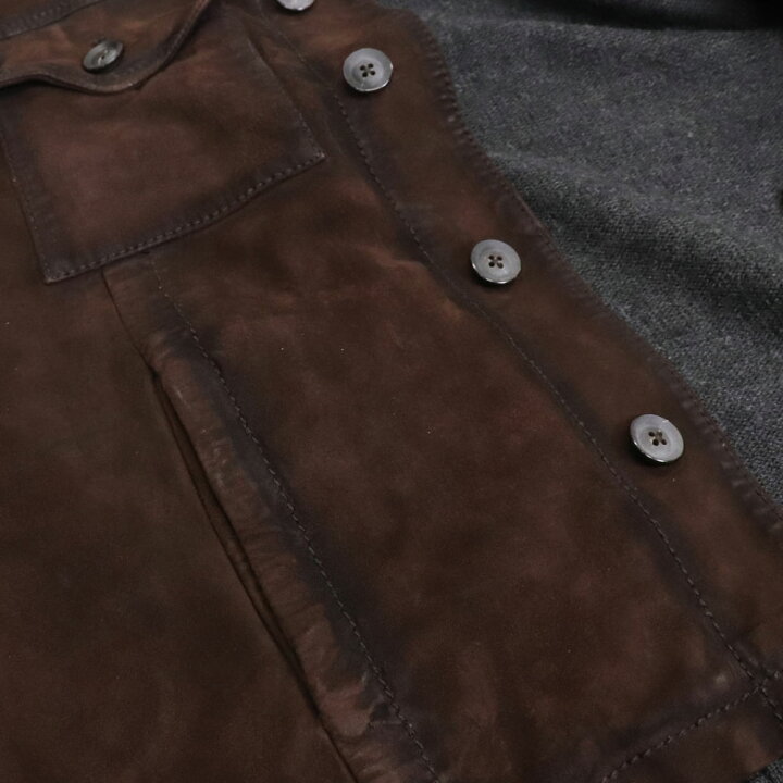 楽天市場】THE JACK Leathers ザ・ジャックレザー レザー切替 ニット 