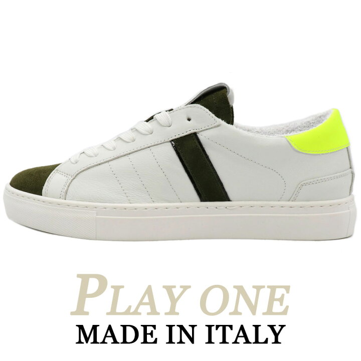 楽天市場】PLAYONE ≪プレイワン≫ イタリア製 レザースニーカー 白 