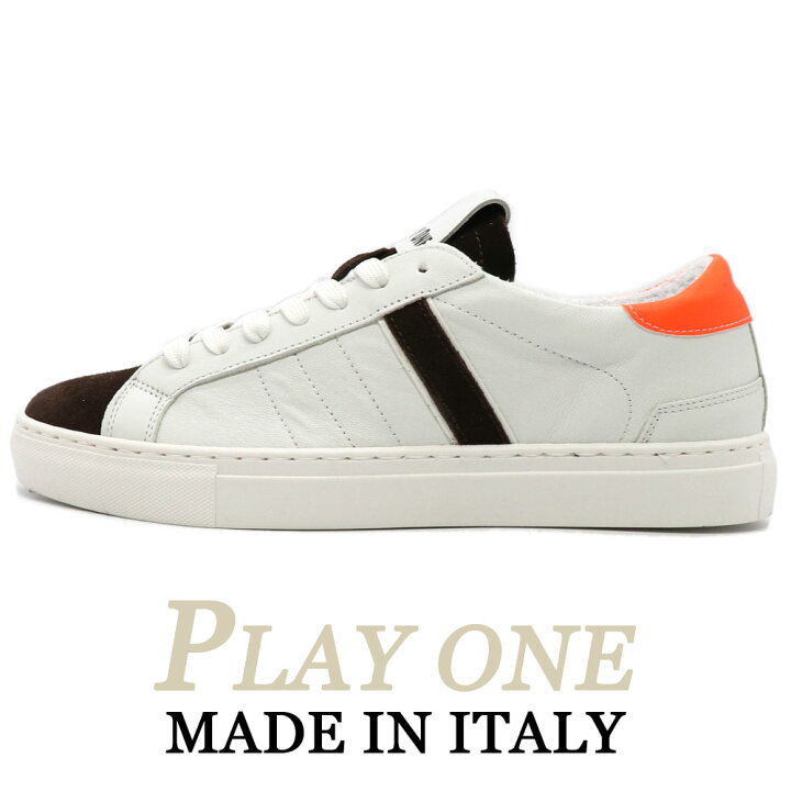 楽天市場】PLAYONE ≪プレイワン≫ イタリア製 レザースニーカー 白 