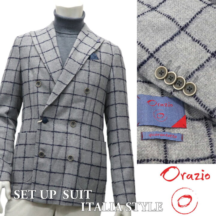 楽天市場】Orazio ≪オラツィオ≫ イタリアブランド ダブルジャケット 