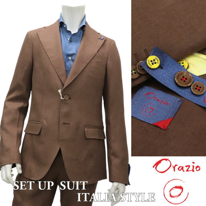 楽天市場】Orazio ≪オラツィオ≫ イタリアブランド 麻 セットアップ 