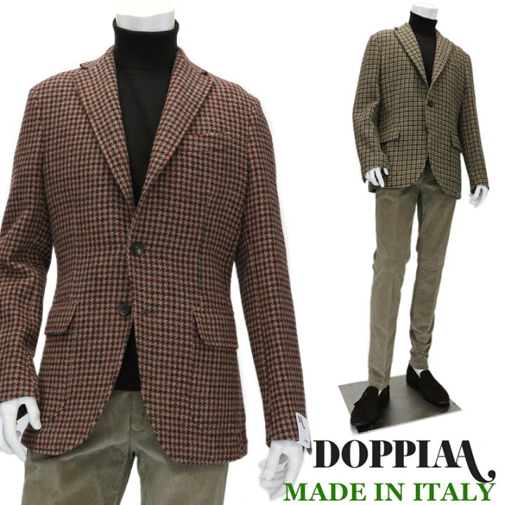 楽天市場】DOPIAA ≪ドッピアアー≫ イタリア製 ツィードジャケット 