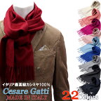 CesareGatti ≪チョザーレガッティ≫ イタリア製 カシミヤマフラー カシミヤ100％ メンズ＆レディス ≪黒 ブラック 紺 ネイビー グレー アイボリー 青 ブルー ブラウン 茶 白 ホワイト ベージュ キャメル≫【送料無料】G-R