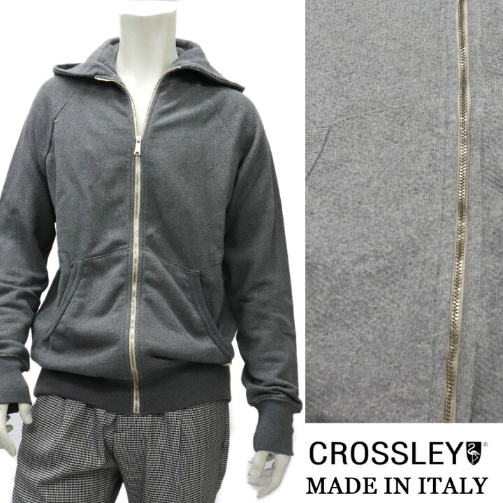 楽天市場】CROSSLEY クロスリー イタリア製 ジップアップ パーカー 