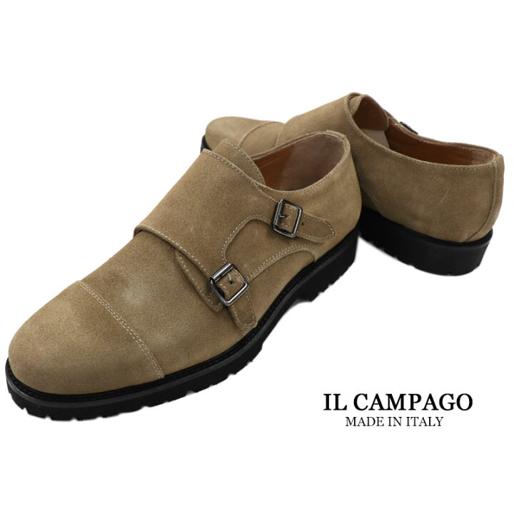 楽天市場】IL CAMPAGO イルカンパゴ イタリア製 スエード ダブルモンク 