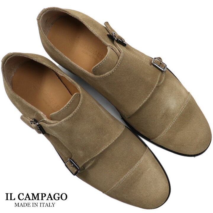楽天市場】IL CAMPAGO イルカンパゴ イタリア製 スエード ダブルモンク 