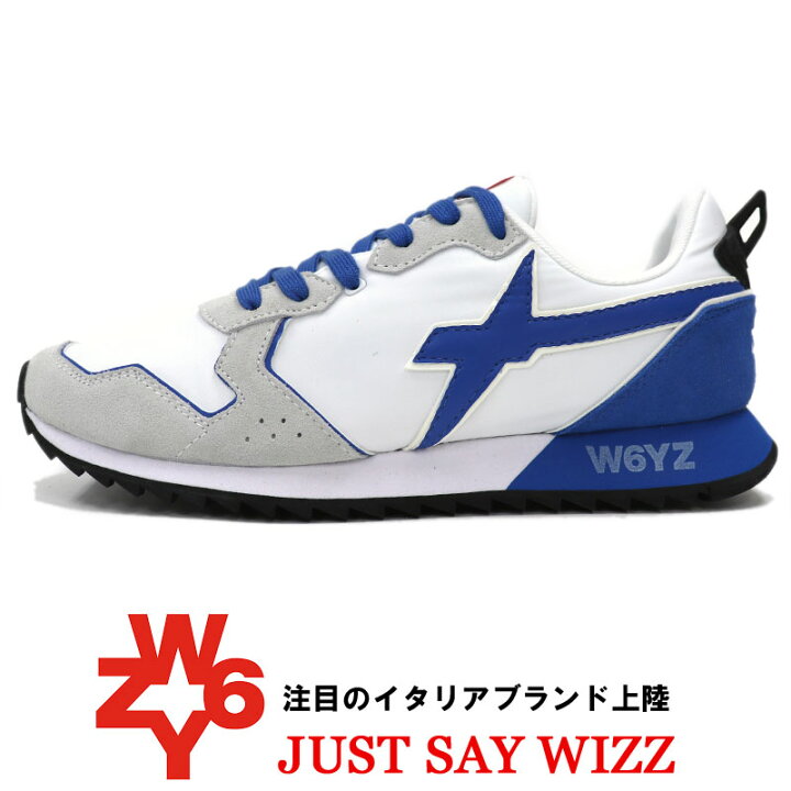 楽天市場 W6yz ウィズ スニーカー Just Say Wizz ジャストセイウィズ イタリアブランド メンズ スエード X ナイロン スニーカー 白 ホワイト 送料無料 womk 国内正規品 スーツ ファッションtheshopbios