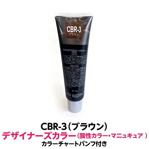酸性カラー マニュキュア CBR-3 ブラウン 150g ルノン デザイナーズカラー 発色性に優れ ツヤ 感触が良く 色落ちがしにくいカラー剤 ヘアカラー 1剤式酸性カラー 業務用 プロ用 サロン ヘアカ
