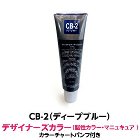 酸性カラー マニュキュア CB-2 ディープブルー 150g ルノン デザイナーズカラー 発色性に優れ ツヤ 感触が良く 色落ちがしにくいカラー剤 ヘアカラー 1剤式酸性カラー 業務用 プロ用 サロン ヘアカラー ヘアマニュキュア クリーム 色鮮やか 保湿 保護 発色