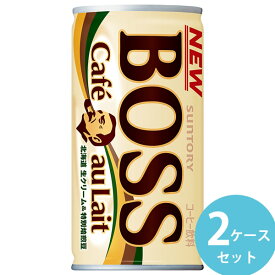サントリー ボス カフェオレ 185g缶 60本(30本×2ケース) (全国一律送料無料) BOSS コーヒー 北海道産生クリーム 牛乳 深煎りコーヒー