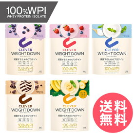 クレバー ウエイトダウン WPI ホエイプロテイン 315g (メール便送料無料) 高タンパク 低糖質 ダイエット 減量 置き換え スリム 女性 男性 プロテイン MCTオイル