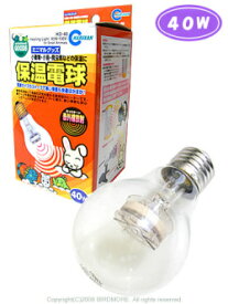 マルカン 保温電球　40W 9991561 （ BIRDMORE バードモア 鳥用品 鳥グッズ 鳥 とり トリ 保温 温度 管理 あったかい ）
