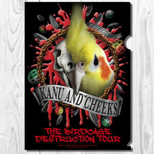 TOMO YAMASHITA DESIGN STUDIO. オカメインコ メタルバンド カンウ&チークス ツアーパンフ A4クリアファイル 195A0412 ネコポス 対応可能  BIRDMORE バードモア CRAFT GARDEN 鳥用品 鳥グッズ 雑貨 グッズ