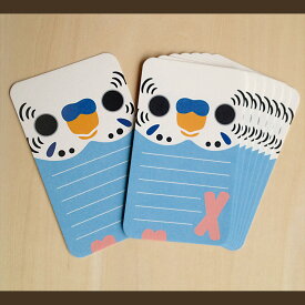 いんこ屋堂 メッセージカード セキセイインコ ブルー 054A0278 ネコポス 対応可能 BIRDMORE バードモア 鳥グッズ 鳥用品 雑貨 鳥 バード プレゼント